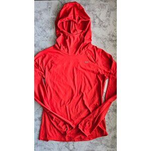 Nike Running Women's Red Dri-Fit  Long Sleeve Hoodie Size S
